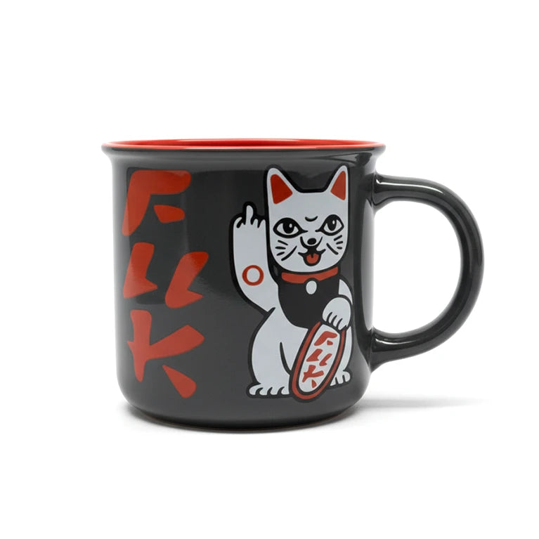 "F#ck you Neko" - Lucky Cat mit Attitüde - Tasse