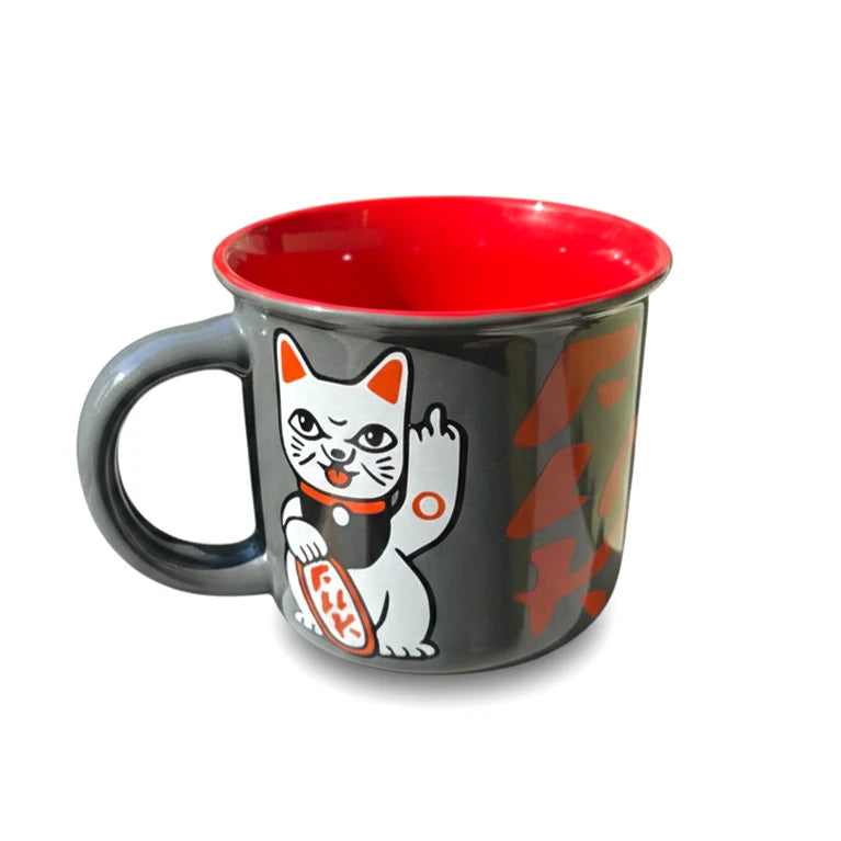 "F#ck you Neko" - Lucky Cat mit Attitüde - Tasse