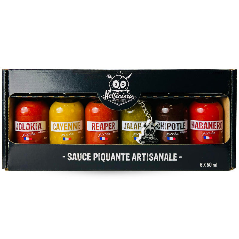 Chilipüree-Set (6 x 50 ml) - Scharfe Sauce