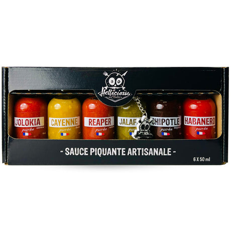 Chilipüree-Set (6 x 50 ml) - Scharfe Sauce