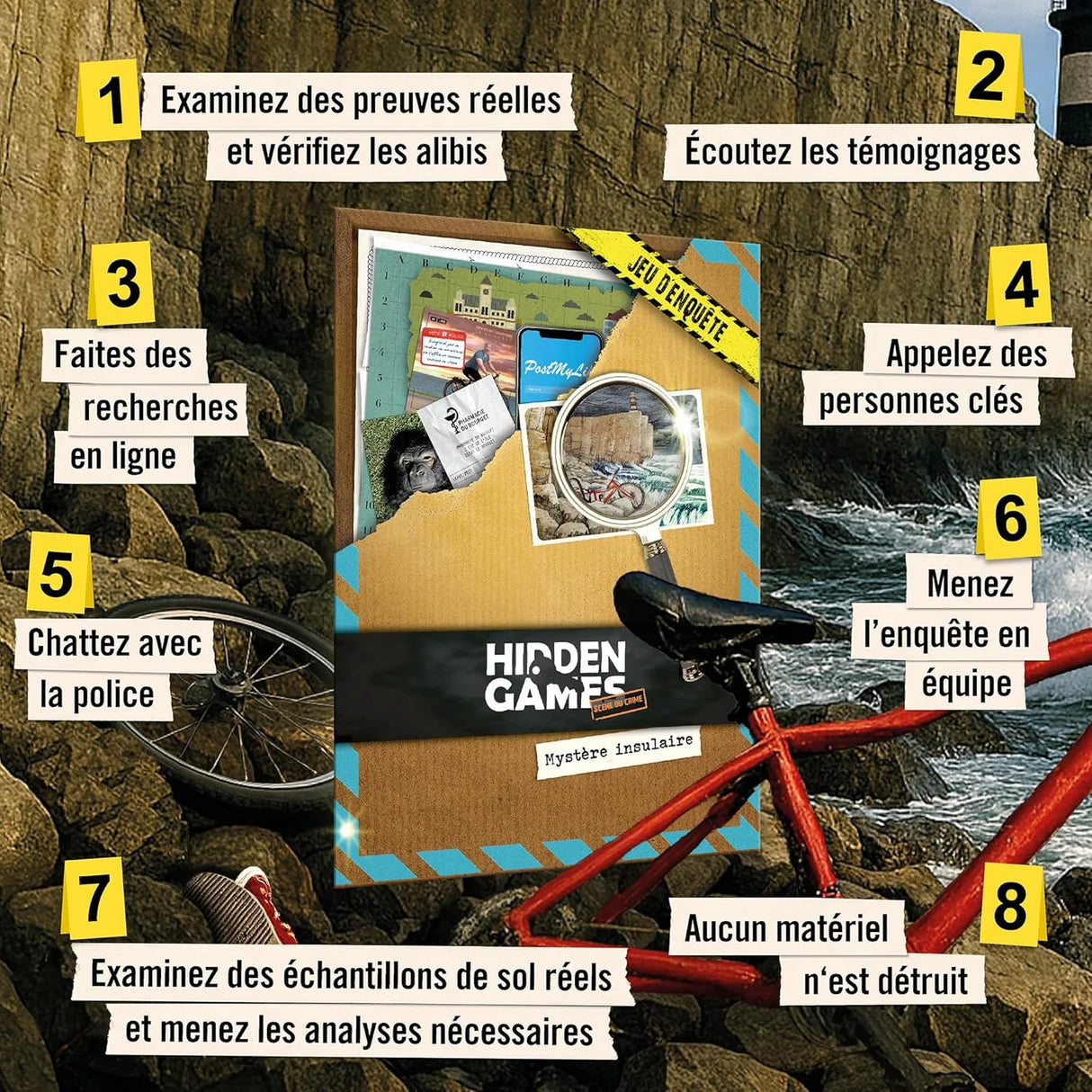 Mystère insulaire (FR) - Jeu d'enquête