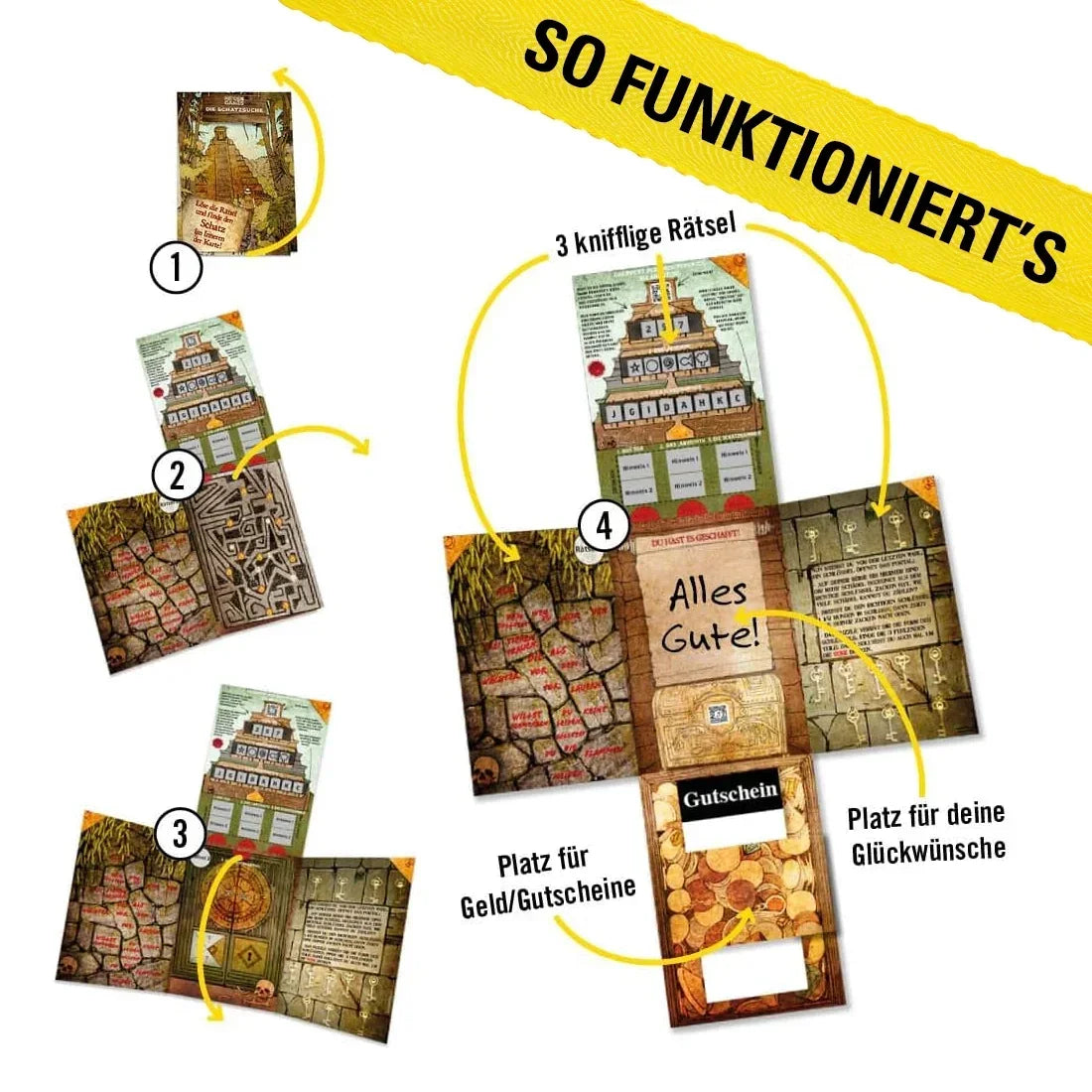 La chasse au trésor - Carte puzzle