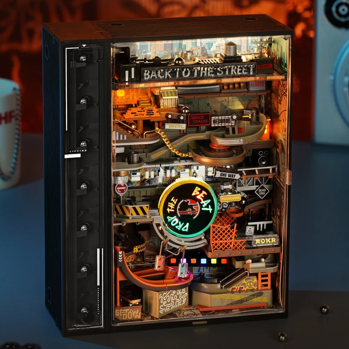 Hip-Hop Street Kugelbahn - 3D Bausatz (Kunststoff)