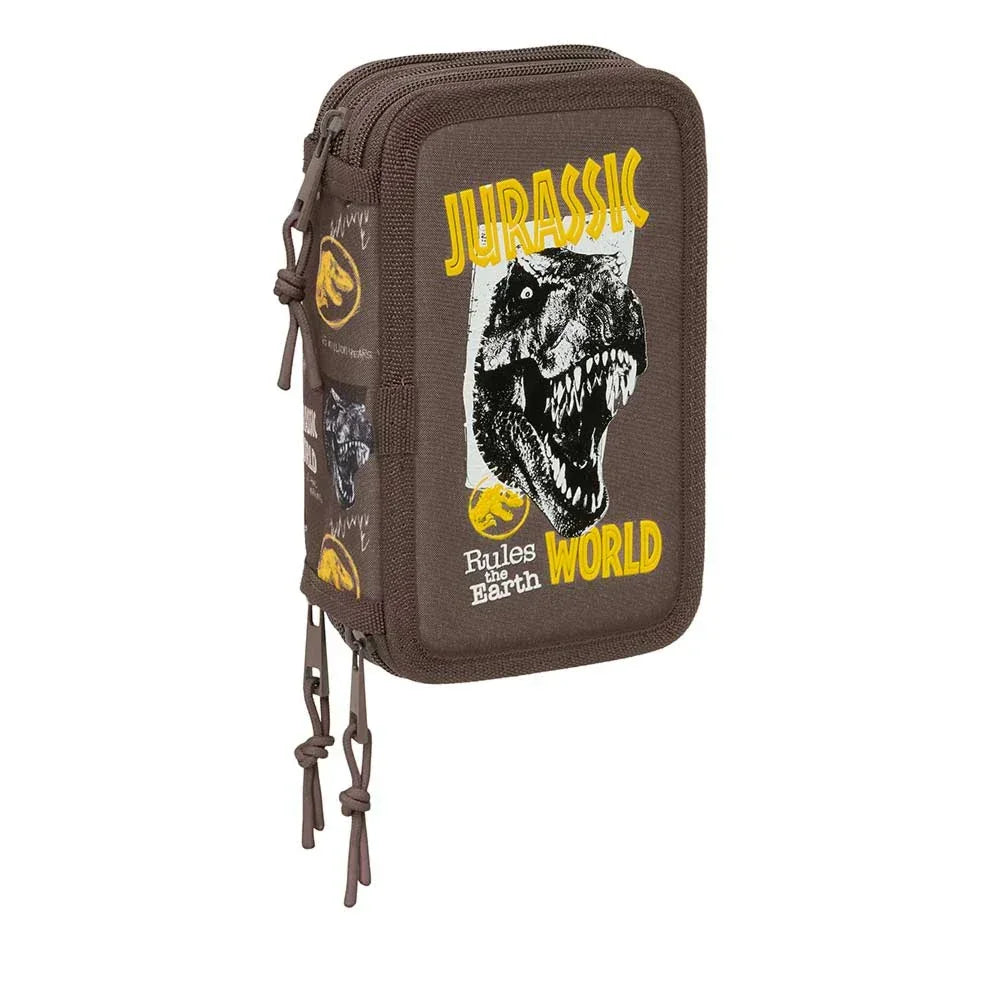 Jurassic World "T-Rex" – Trousse avec crayons, taille-crayon et gomme (37 pièces)