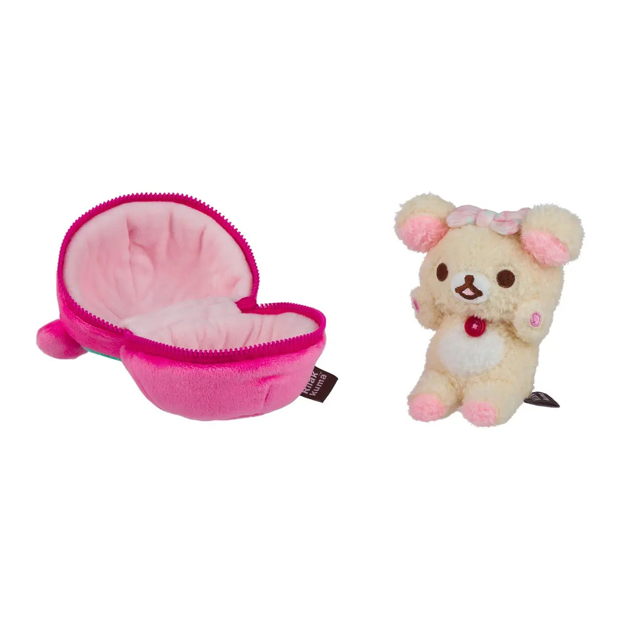 Korilakkuma - In a Strawberry (12 cm) - Schlüschtier