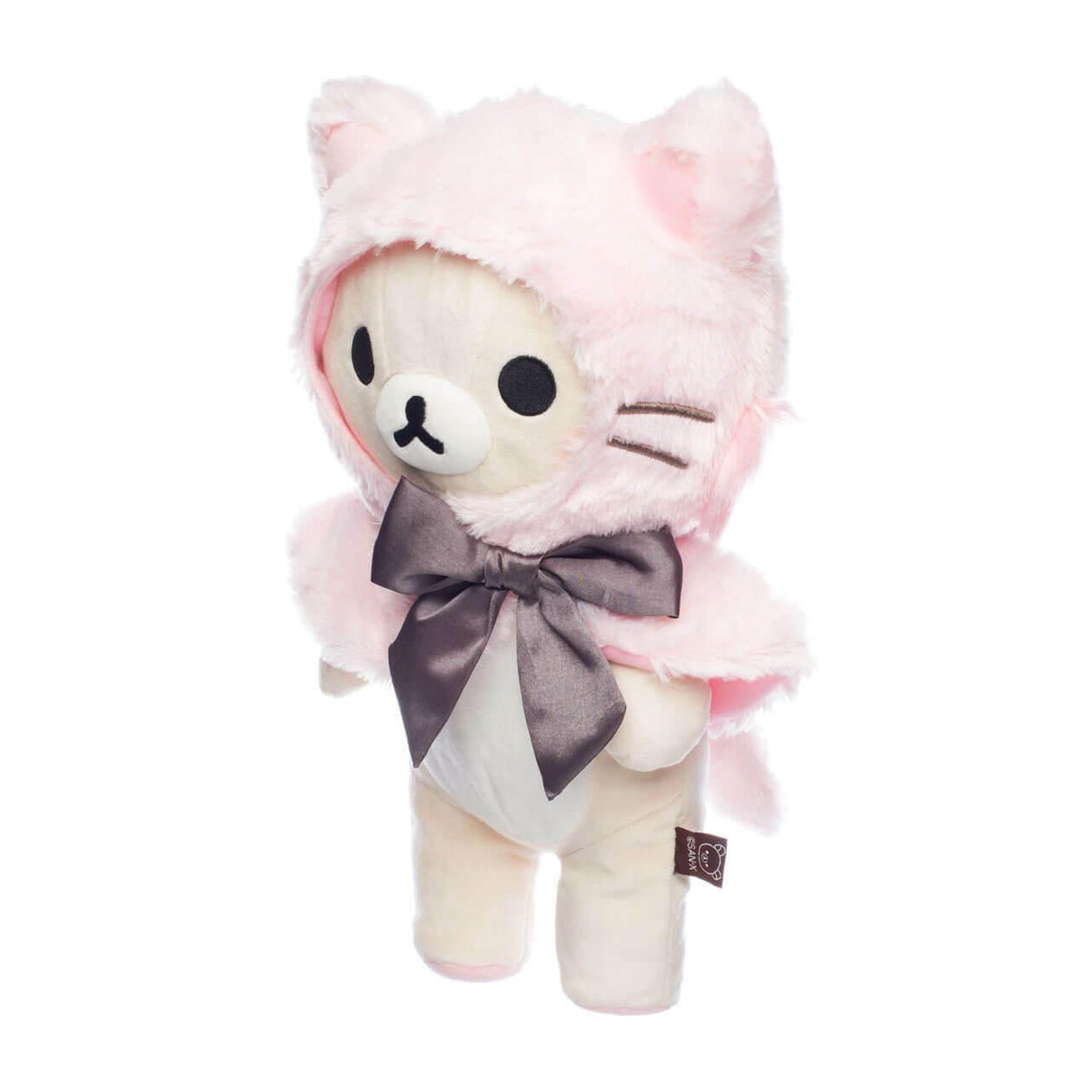 Korilakkuma - Pink Hooded Cat (34 cm) - Plüschtier