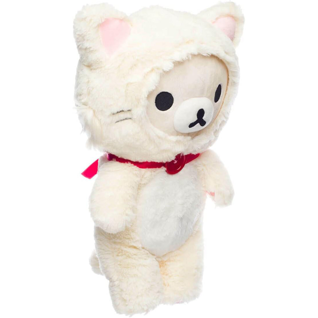 Korilakkuma - White Fluffy Cat Costume (34 cm) - Plüschtier