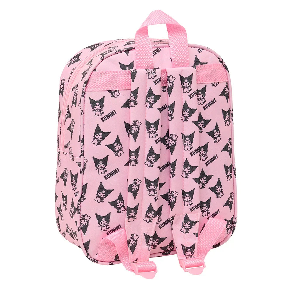 Rosa Rucksack mit Kuromi-Muster