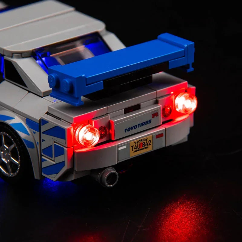 Ensemble de lumières LED pour LEGO 2 Fast 2 Furious - Nissan Skyline GT-R (R34) (76917)