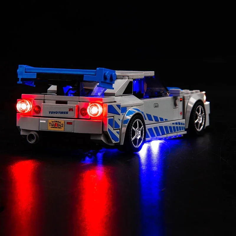 Ensemble de lumières LED pour LEGO 2 Fast 2 Furious - Nissan Skyline GT-R (R34) (76917)