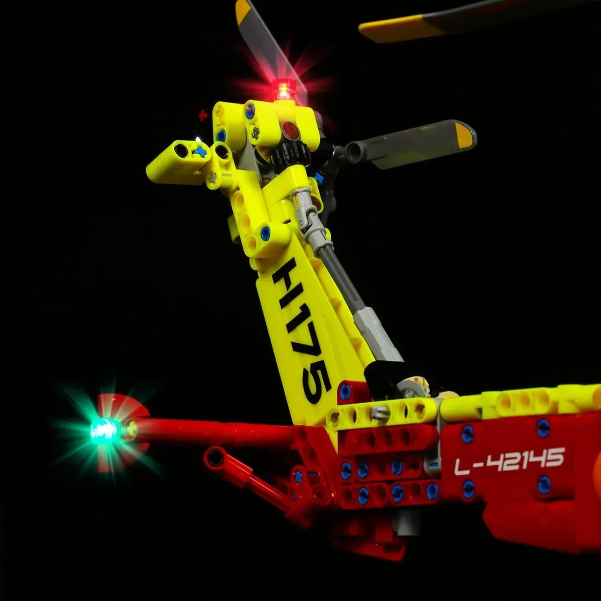 Kit d'éclairage LED pour hélicoptère de sauvetage LEGO Airbus H175 (42145) avec télécommande