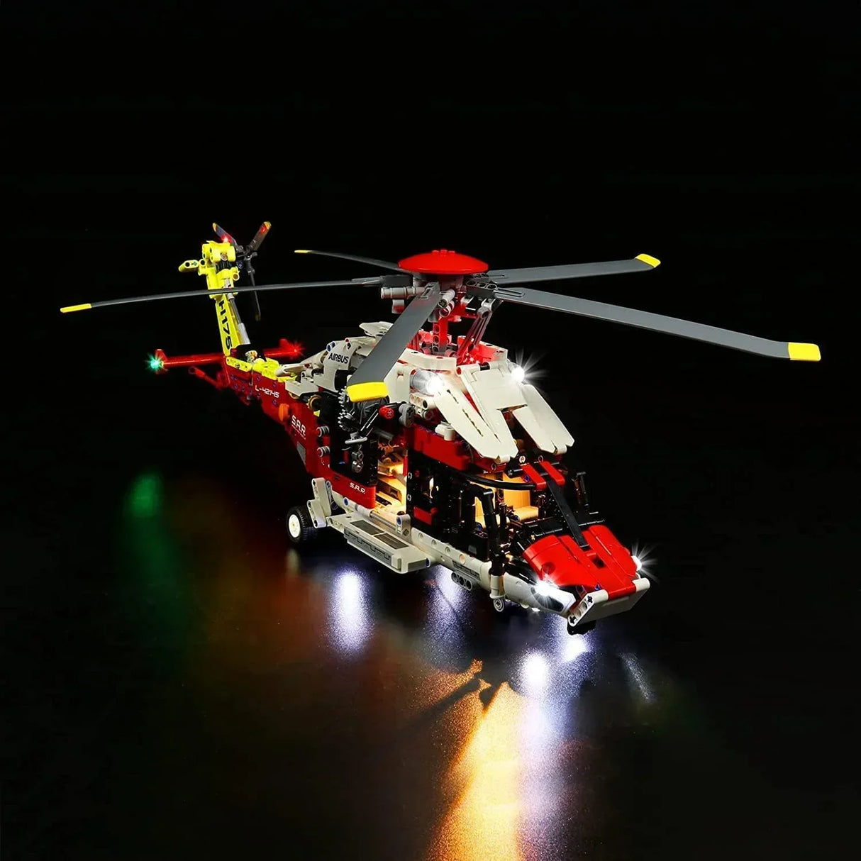 Kit d'éclairage LED pour hélicoptère de sauvetage LEGO Airbus H175 (42145) avec télécommande