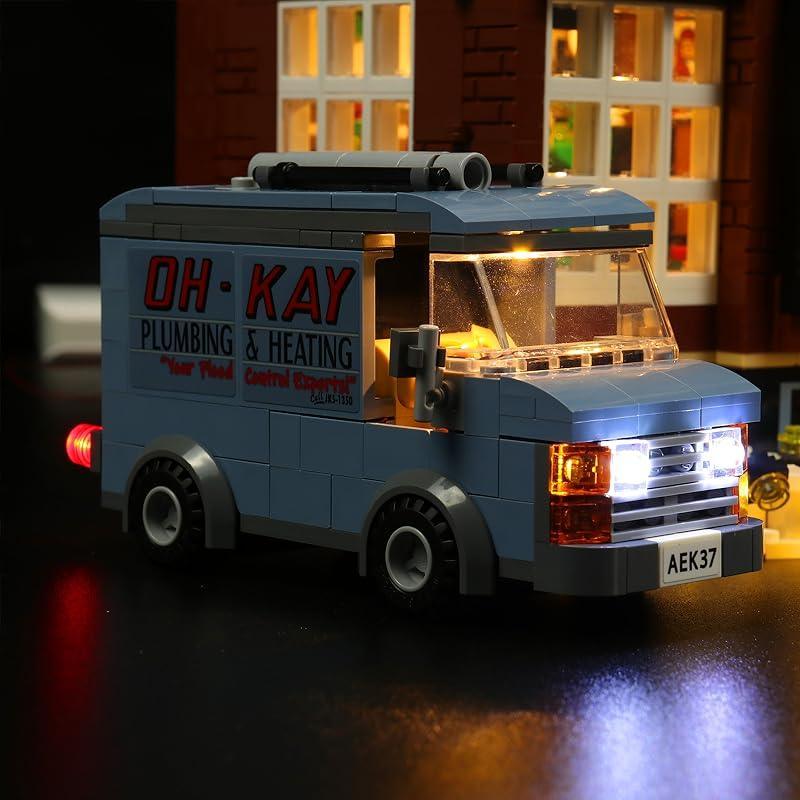 Ensemble d'éclairage LED pour LEGO Maman, j'ai raté l'avion ! (21330) avec télécommande