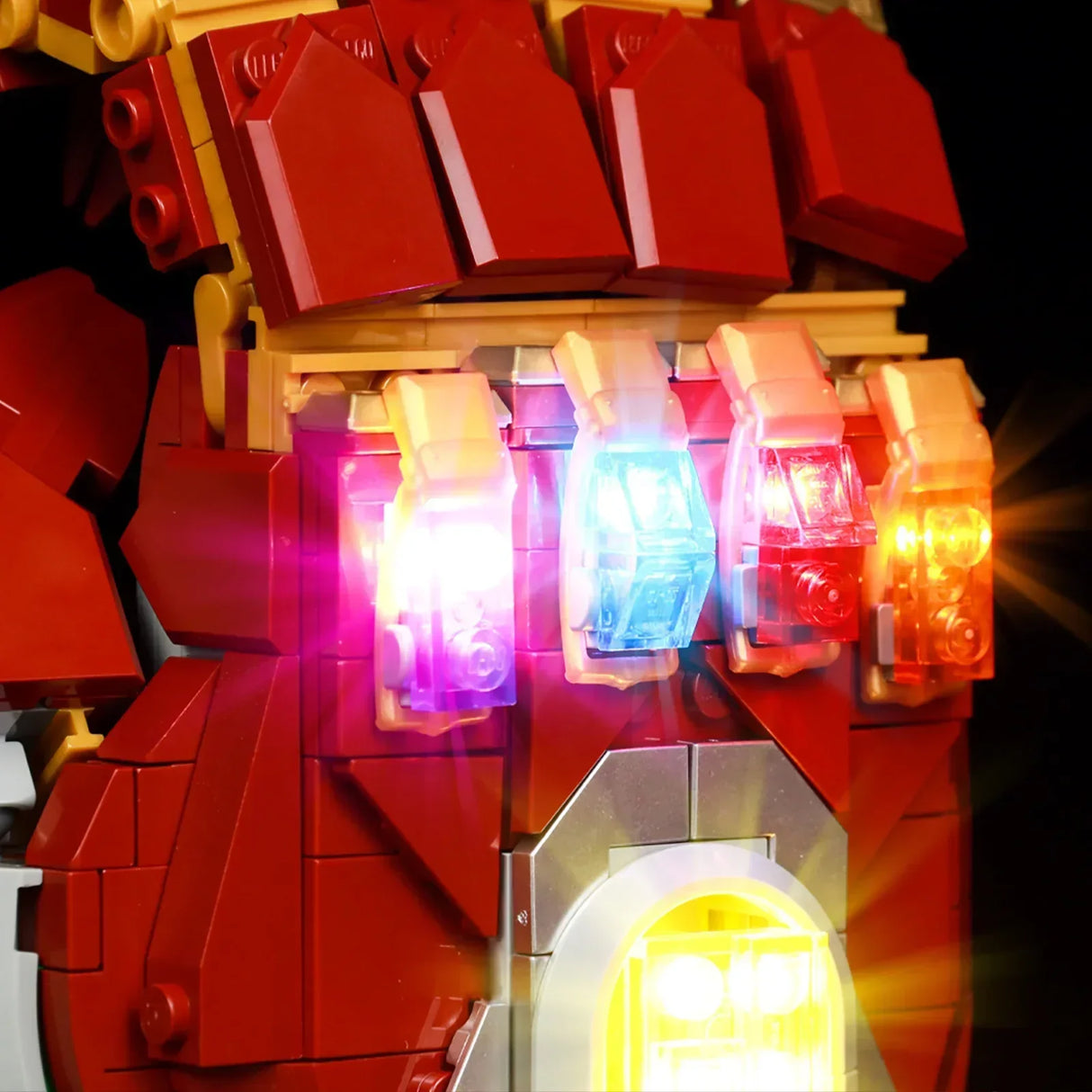Ensemble d'éclairage LED pour LEGO Avengers : Gant Nano Iron Man (76223) avec télécommande