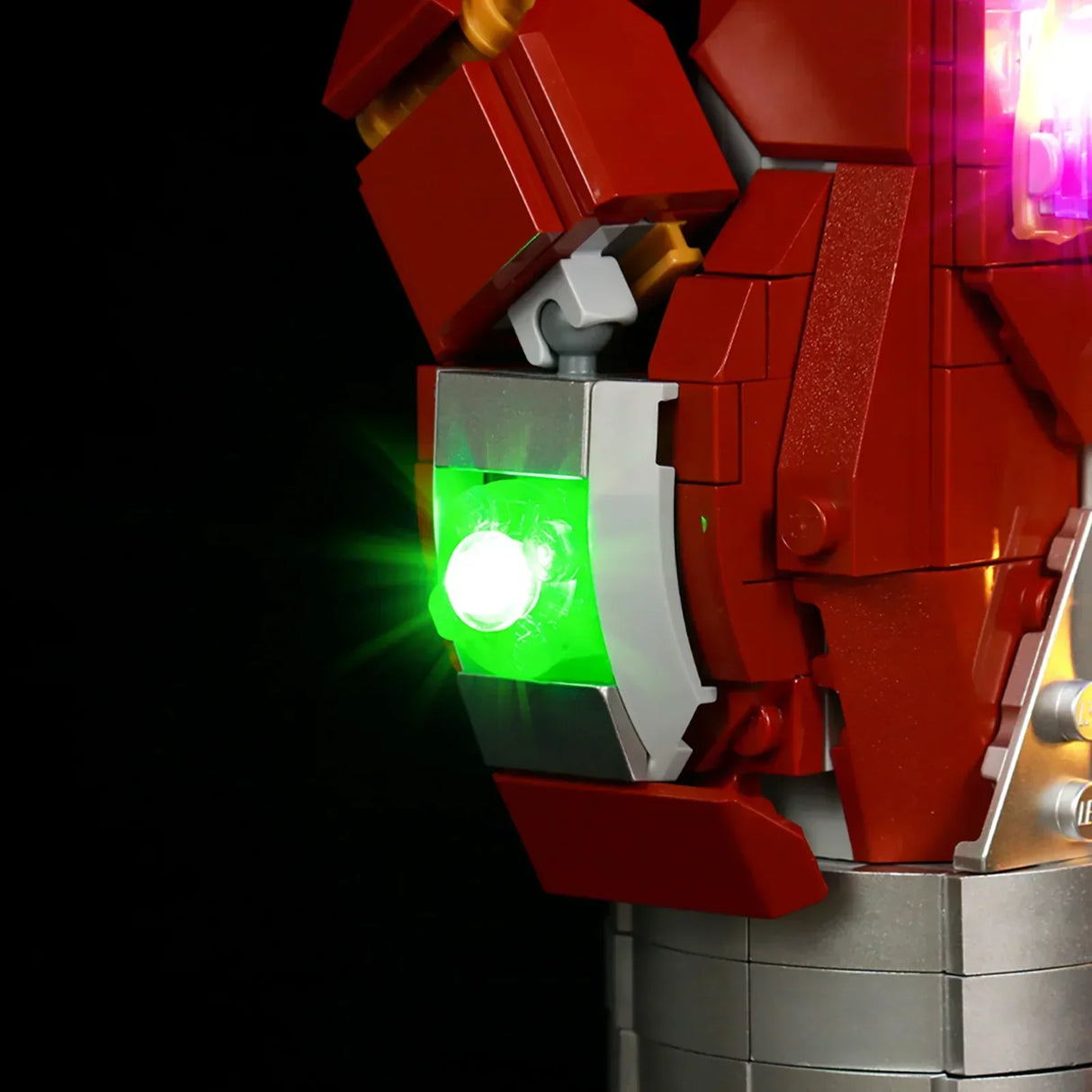 Ensemble d'éclairage LED pour LEGO Avengers : Gant Nano Iron Man (76223) avec télécommande