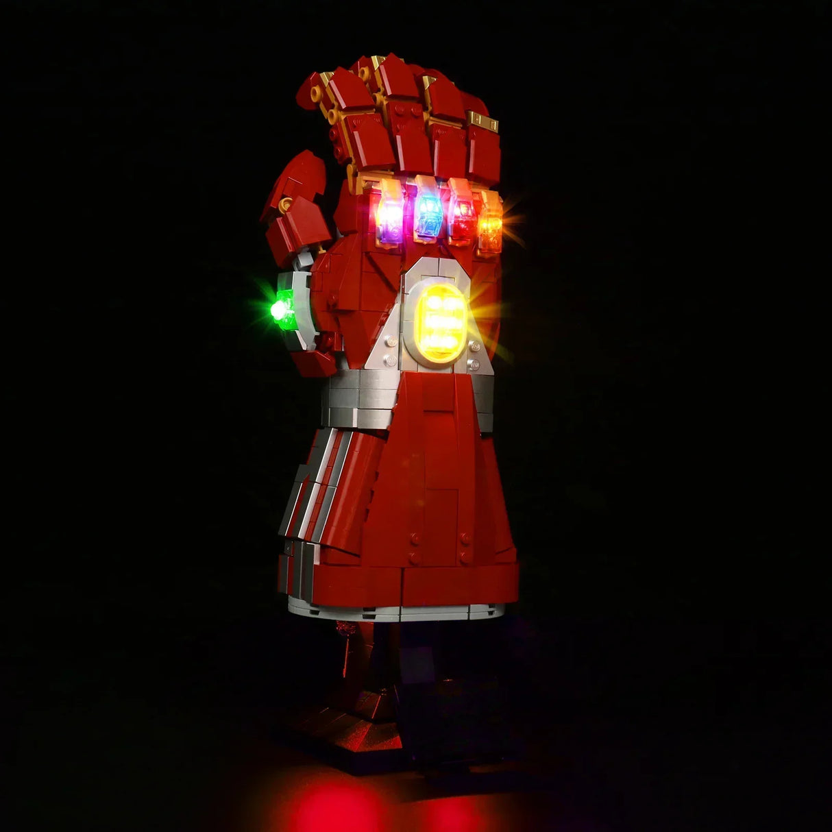Ensemble d'éclairage LED pour LEGO Avengers : Gant Nano Iron Man (76223) avec télécommande