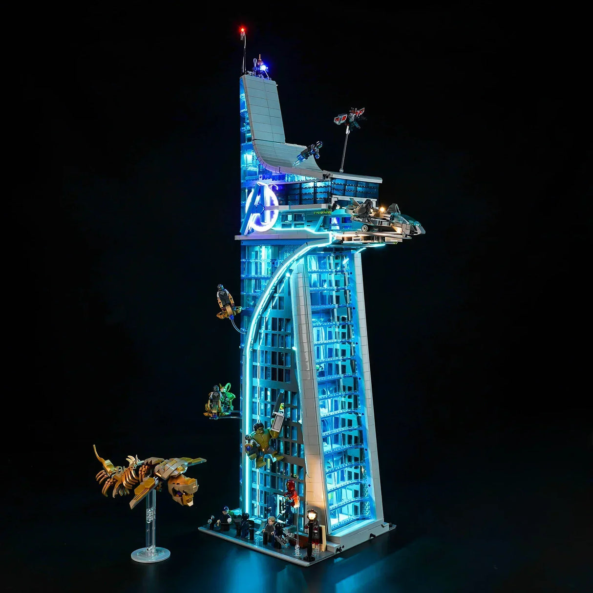 Ensemble d'éclairage LED pour la Tour des Avengers LEGO (76269) avec télécommande