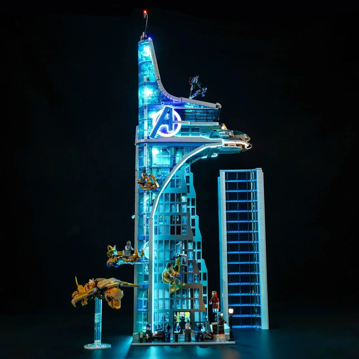 Ensemble d'éclairage LED pour la Tour des Avengers LEGO (76269) avec télécommande
