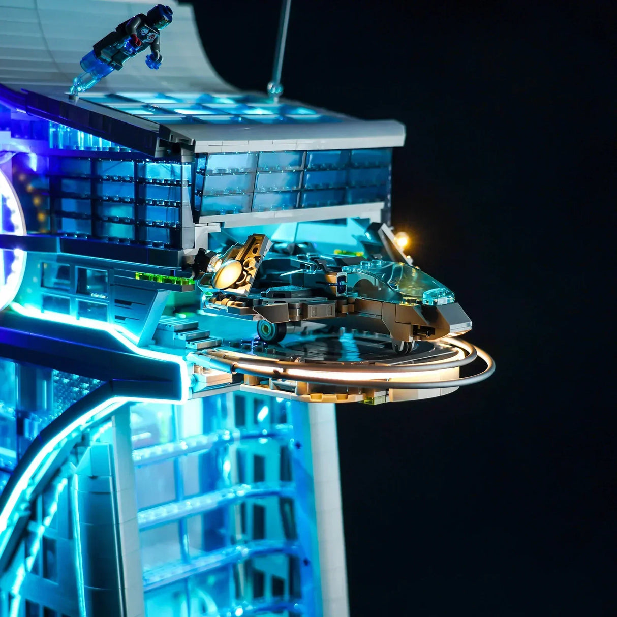 Ensemble d'éclairage LED pour la Tour des Avengers LEGO (76269) avec télécommande