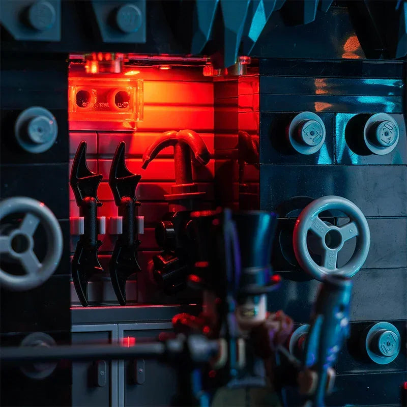 Ensemble d'éclairage LED pour vitrine LEGO Batcave (76252) avec télécommande