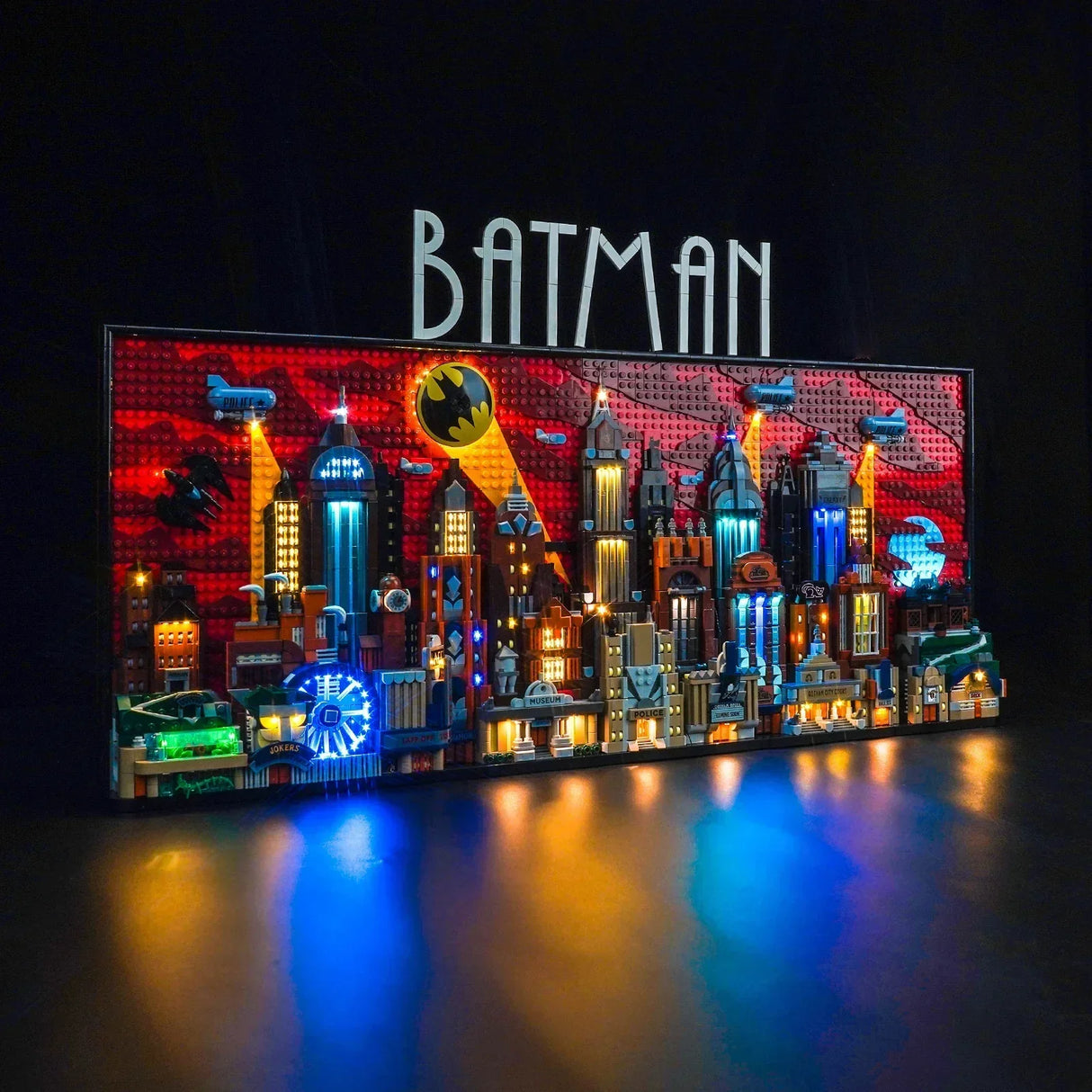 Ensemble d'éclairage LED pour LEGO Batman : Gotham City (76271) avec télécommande