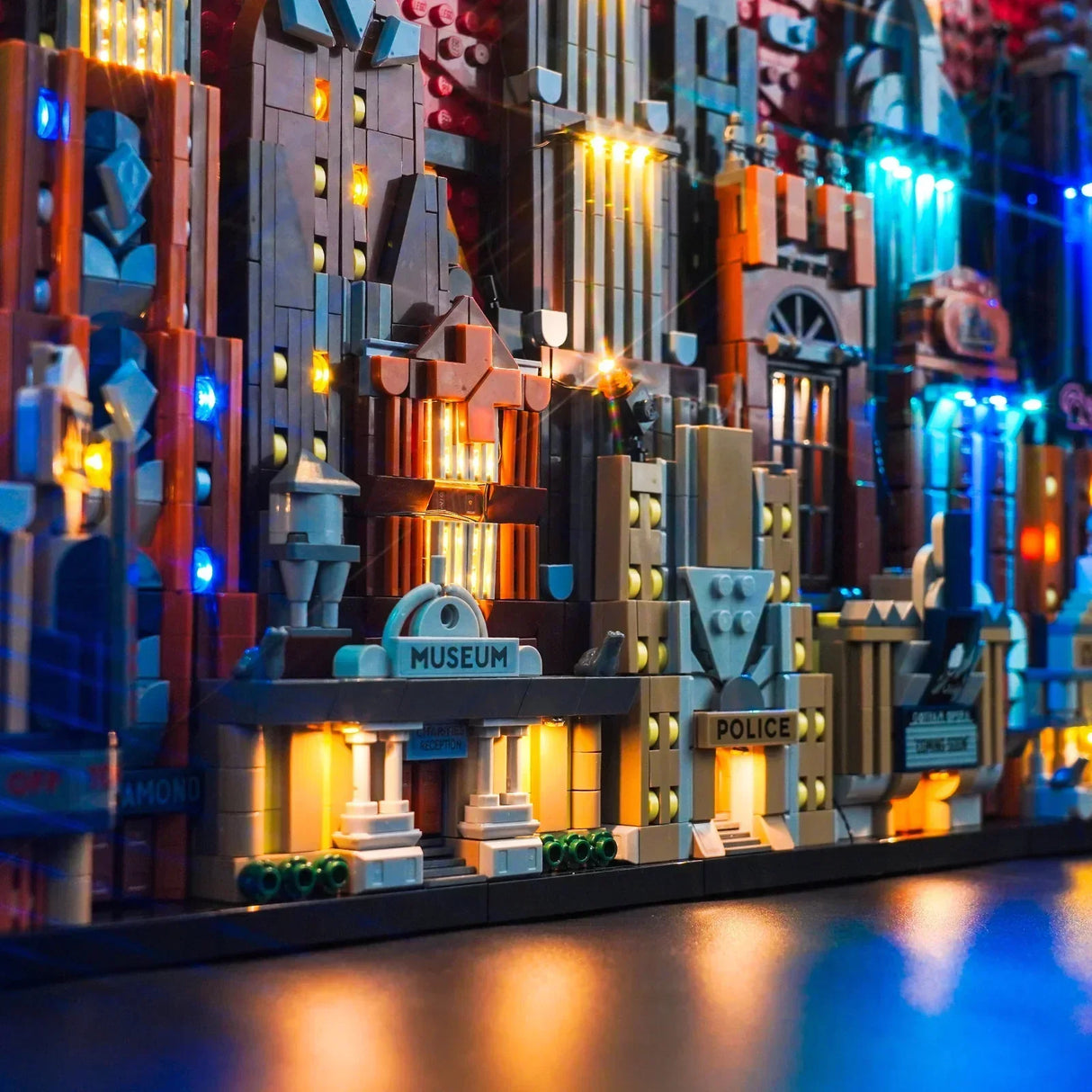 Ensemble d'éclairage LED pour LEGO Batman : Gotham City (76271) avec télécommande