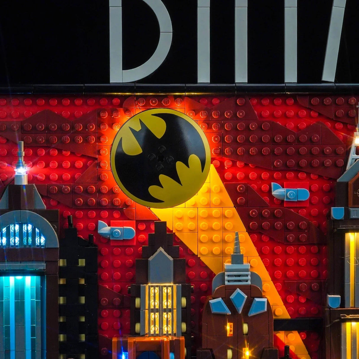Ensemble d'éclairage LED pour LEGO Batman : Gotham City (76271) avec télécommande