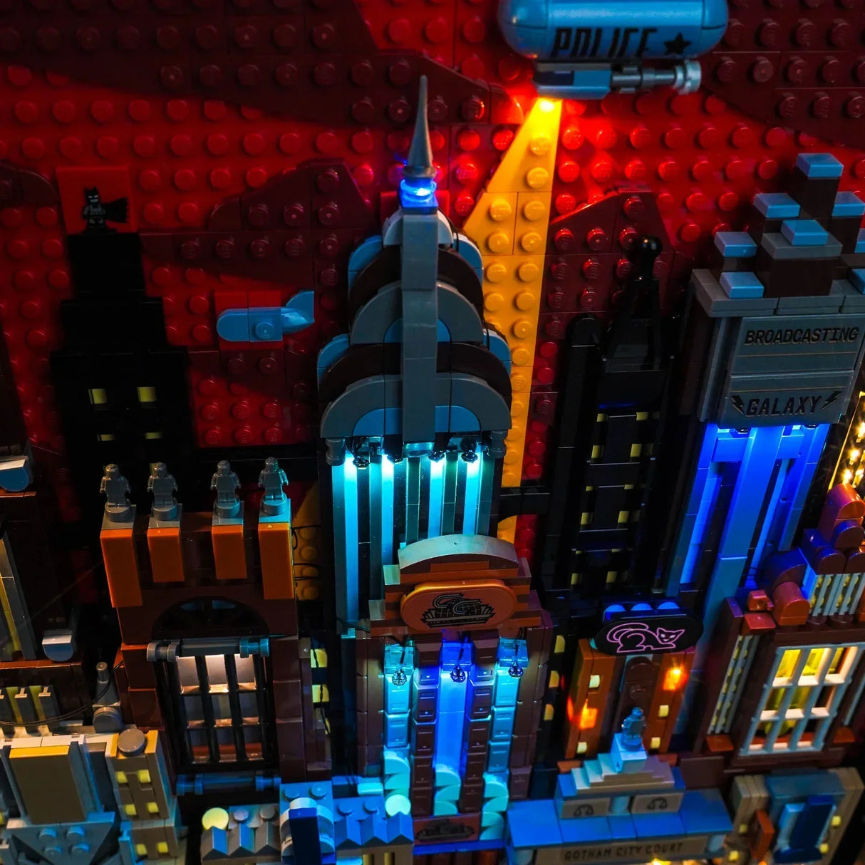 Ensemble d'éclairage LED pour LEGO Batman : Gotham City (76271) avec télécommande