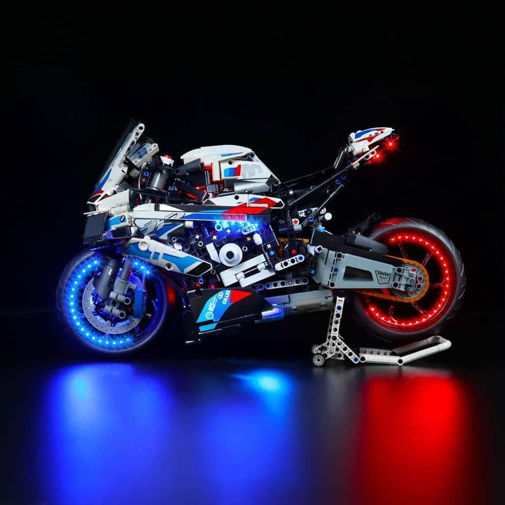 Kit d'éclairage LED pour LEGO BMW : Moto M 1000 RR (42130) avec télécommande