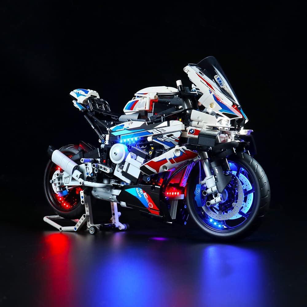 Kit d'éclairage LED pour LEGO BMW : Moto M 1000 RR (42130) avec télécommande