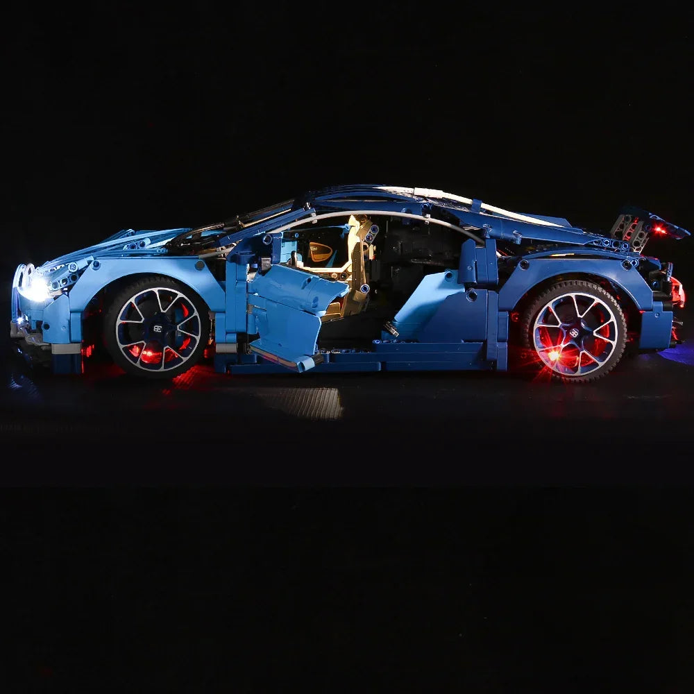 Kit d'éclairage LED pour LEGO Bugatti Chiron (42083) avec télécommande