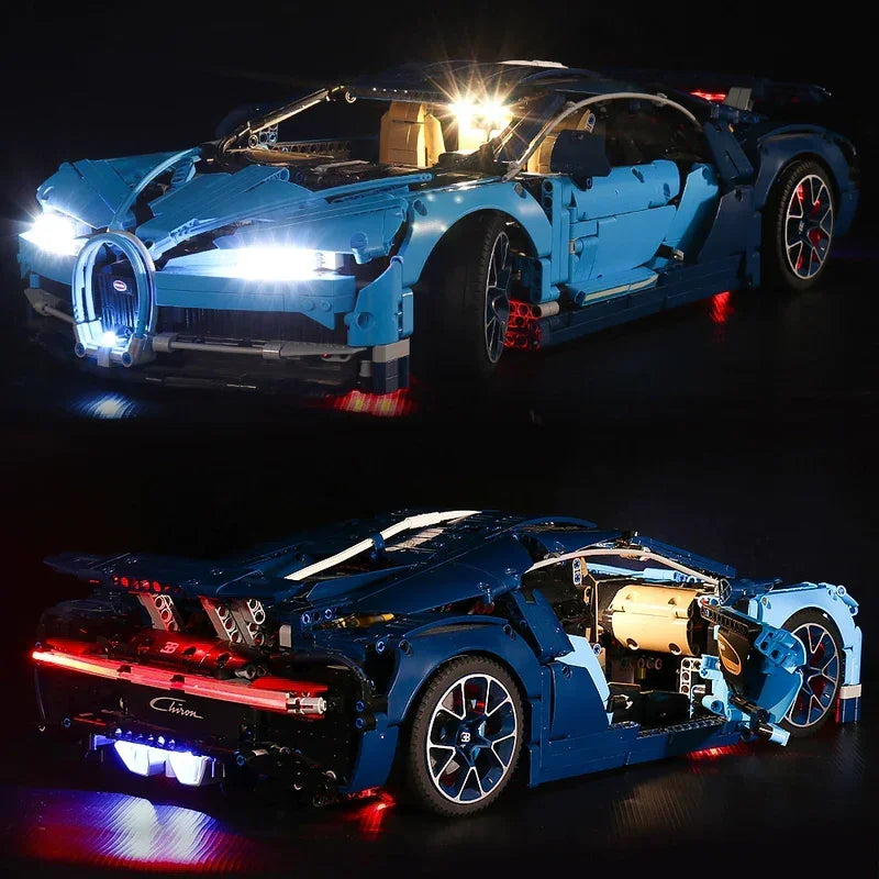 Kit d'éclairage LED pour LEGO Bugatti Chiron (42083) avec télécommande
