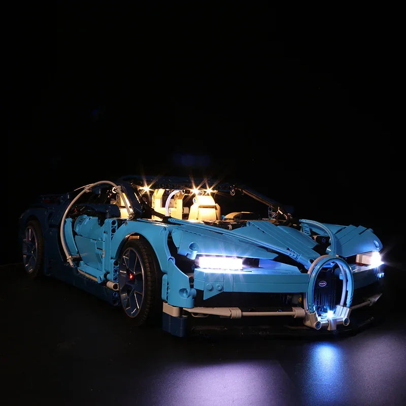 Kit d'éclairage LED pour LEGO Bugatti Chiron (42083) avec télécommande