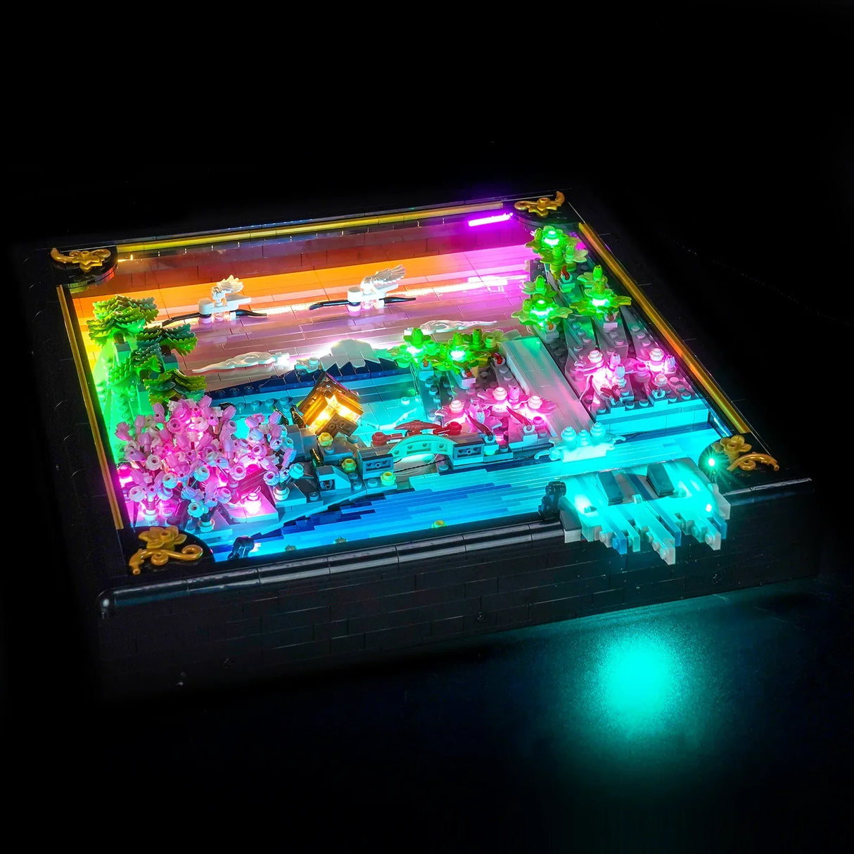 Kit d'éclairage LED pour LEGO Paysage de cerisiers en fleurs japonais (31218) avec télécommande