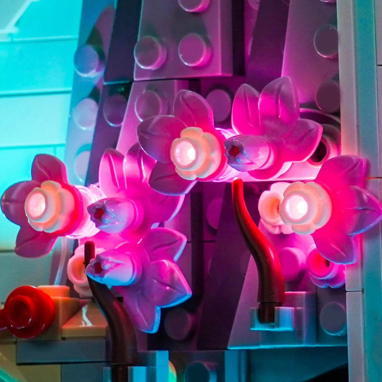 Kit d'éclairage LED pour LEGO Paysage de cerisiers en fleurs japonais (31218) avec télécommande