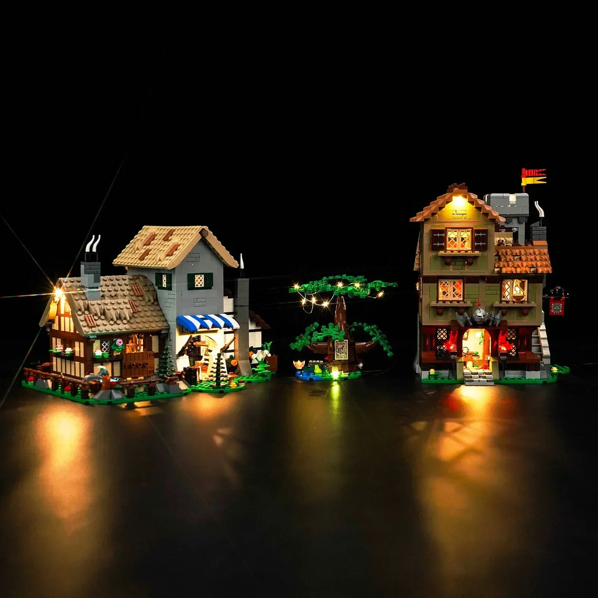 LED Licht Set für LEGO Mittelalterlicher Stadtplatz (10332) inkl. Fernbedienung