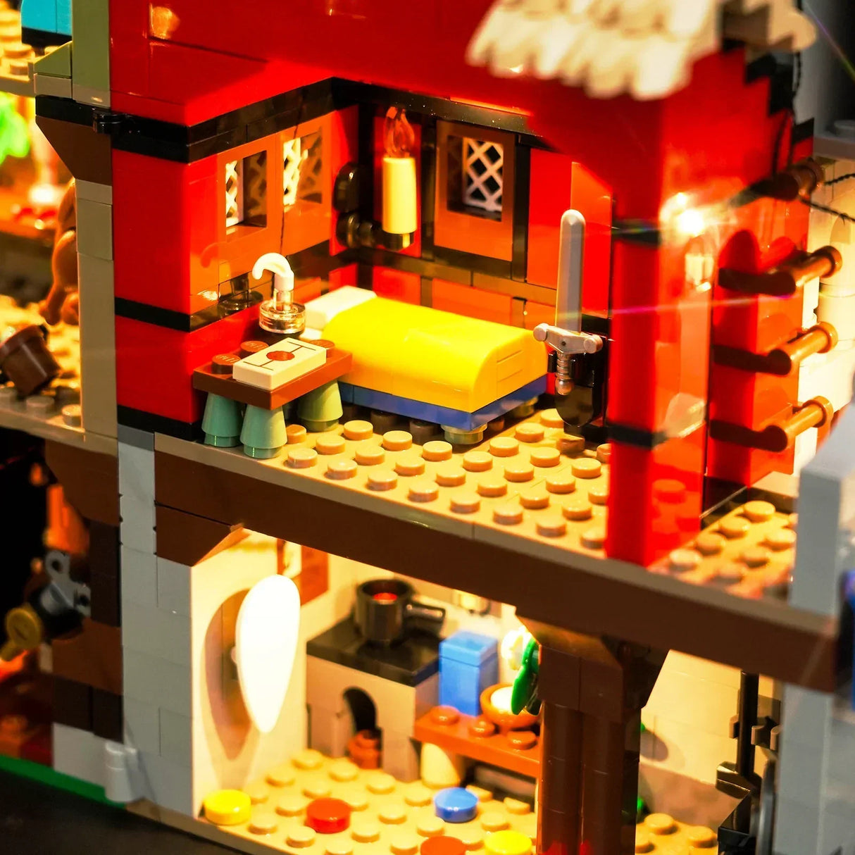 LED Licht Set für LEGO Mittelalterlicher Stadtplatz (10332) inkl. Fernbedienung