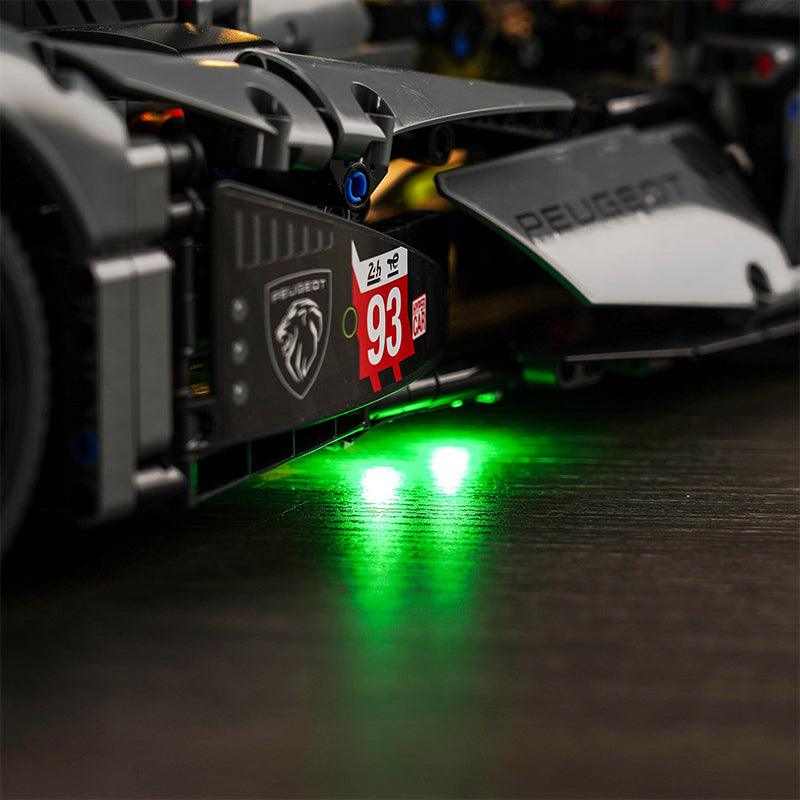 LED Licht Set für LEGO PEUGEOT 9X8 24H Le Mans Hybrid Hypercar (42156)