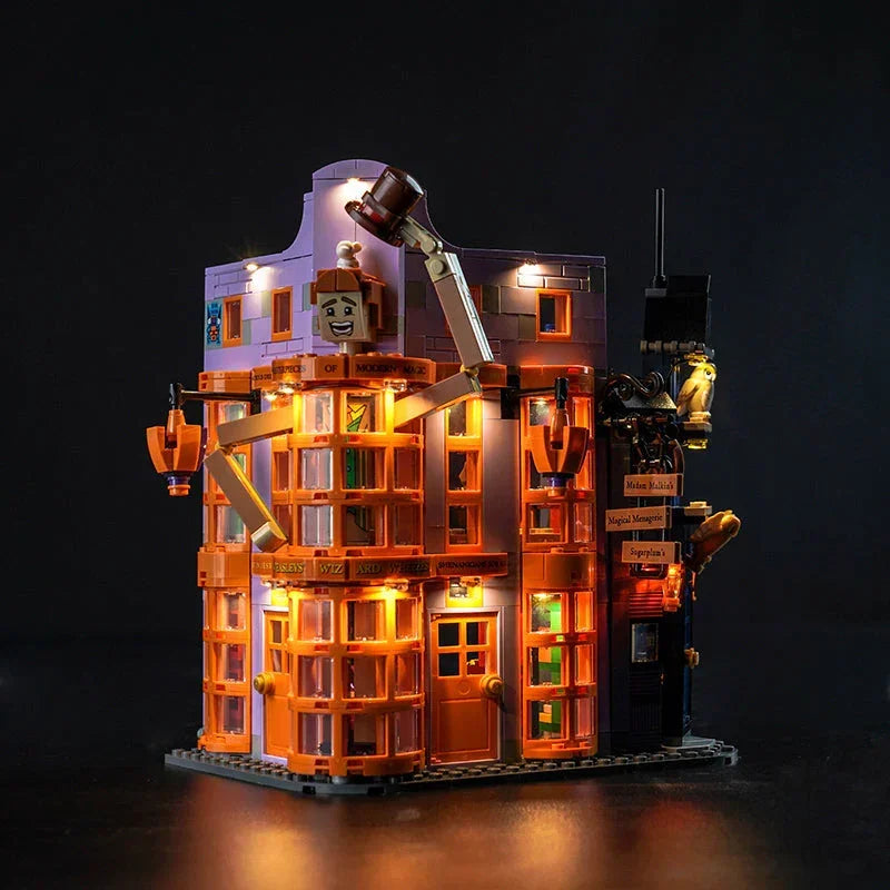 Ensemble de lumières LED pour LEGO Chemin de Traverse : Farces pour Sorciers Facétieux des Weasley (76422)