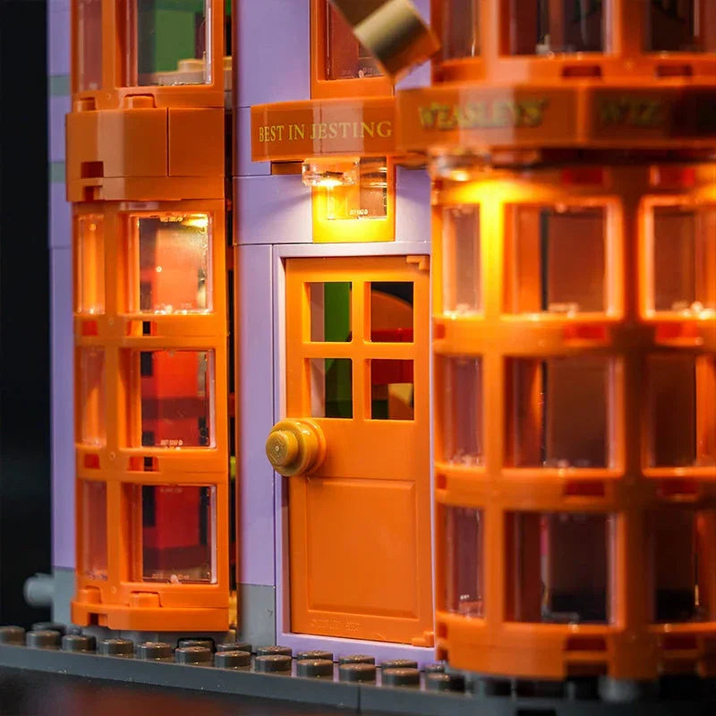 Ensemble de lumières LED pour LEGO Chemin de Traverse : Farces pour Sorciers Facétieux des Weasley (76422)