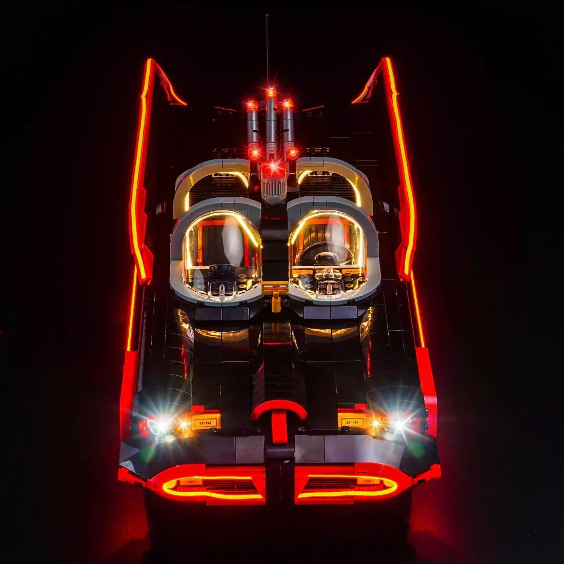 Ensemble d'éclairage LED pour LEGO Batman : Batmobile de la série télévisée des années 60 (76328) avec télécommande