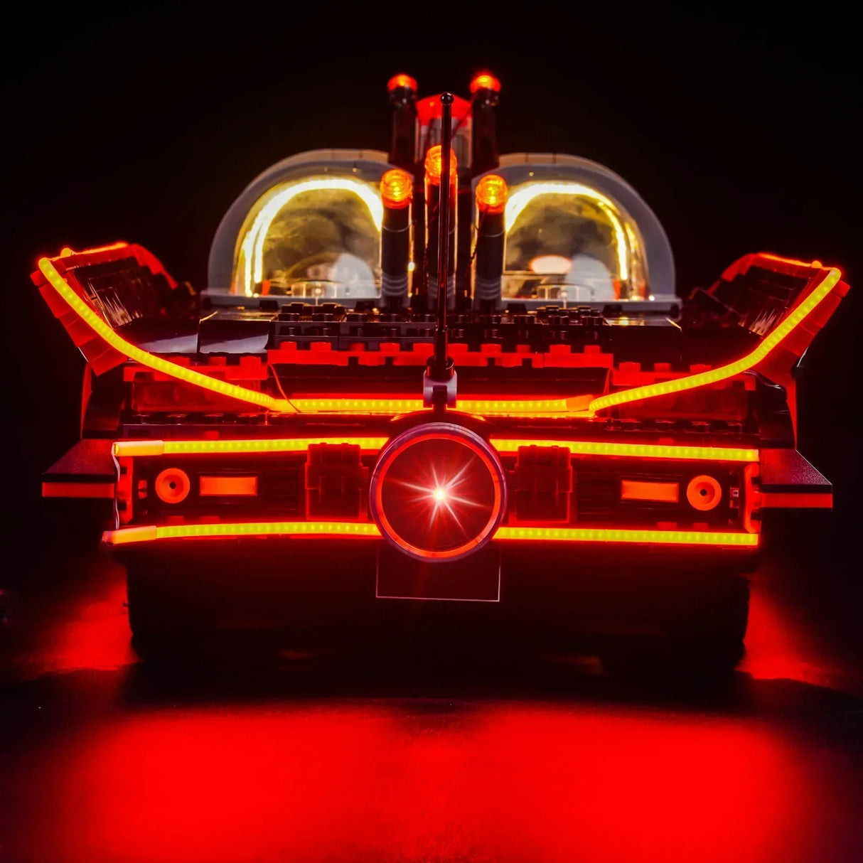 Ensemble d'éclairage LED pour LEGO Batman : Batmobile de la série télévisée des années 60 (76328) avec télécommande