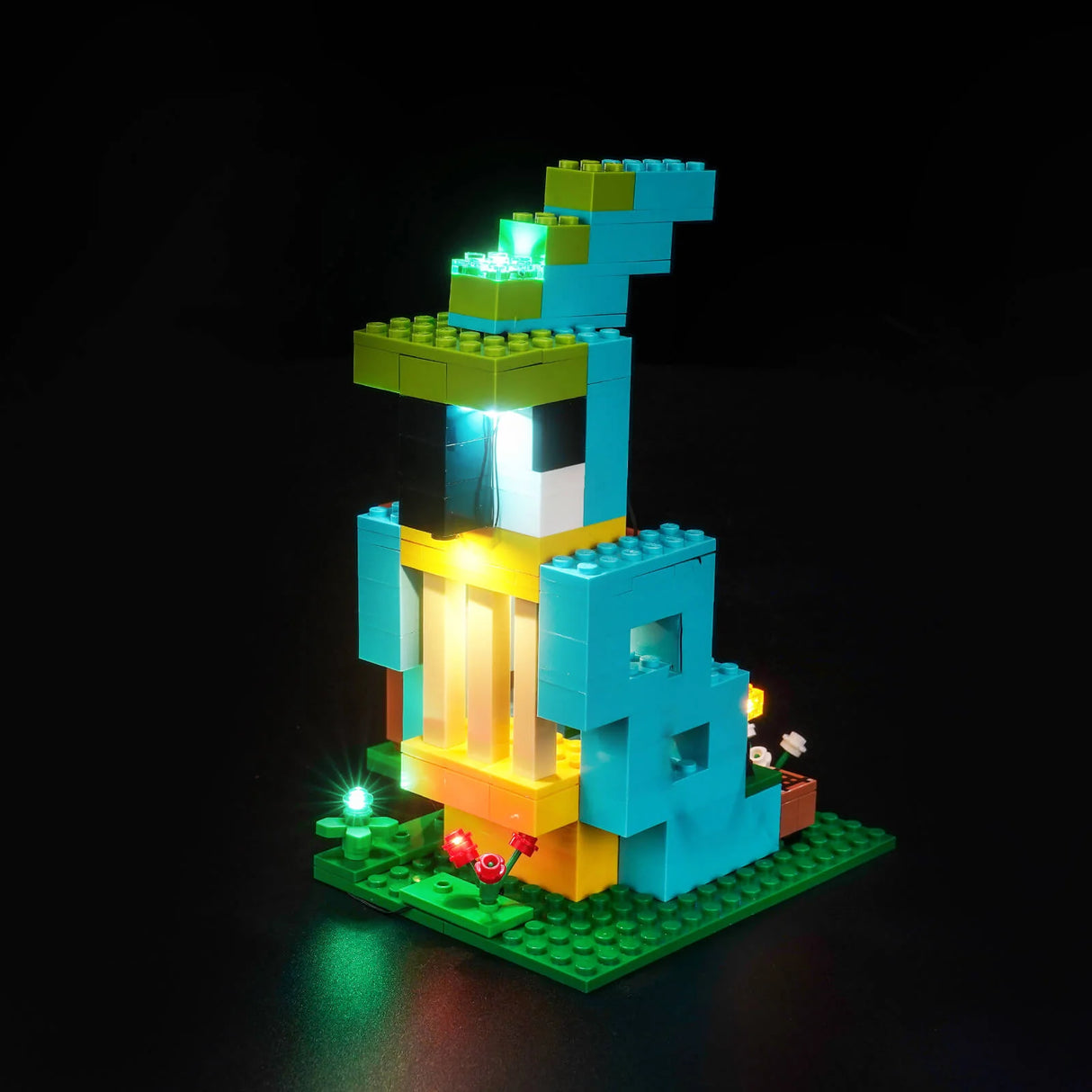 LED Licht Set für LEGO Minecraft: Die Papageienhäuser (21282)