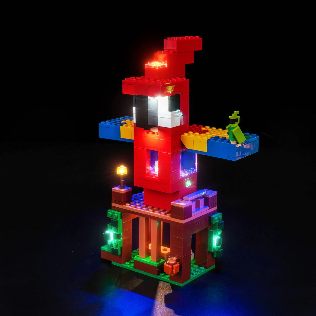 LED Licht Set für LEGO Minecraft: Die Papageienhäuser (21282)