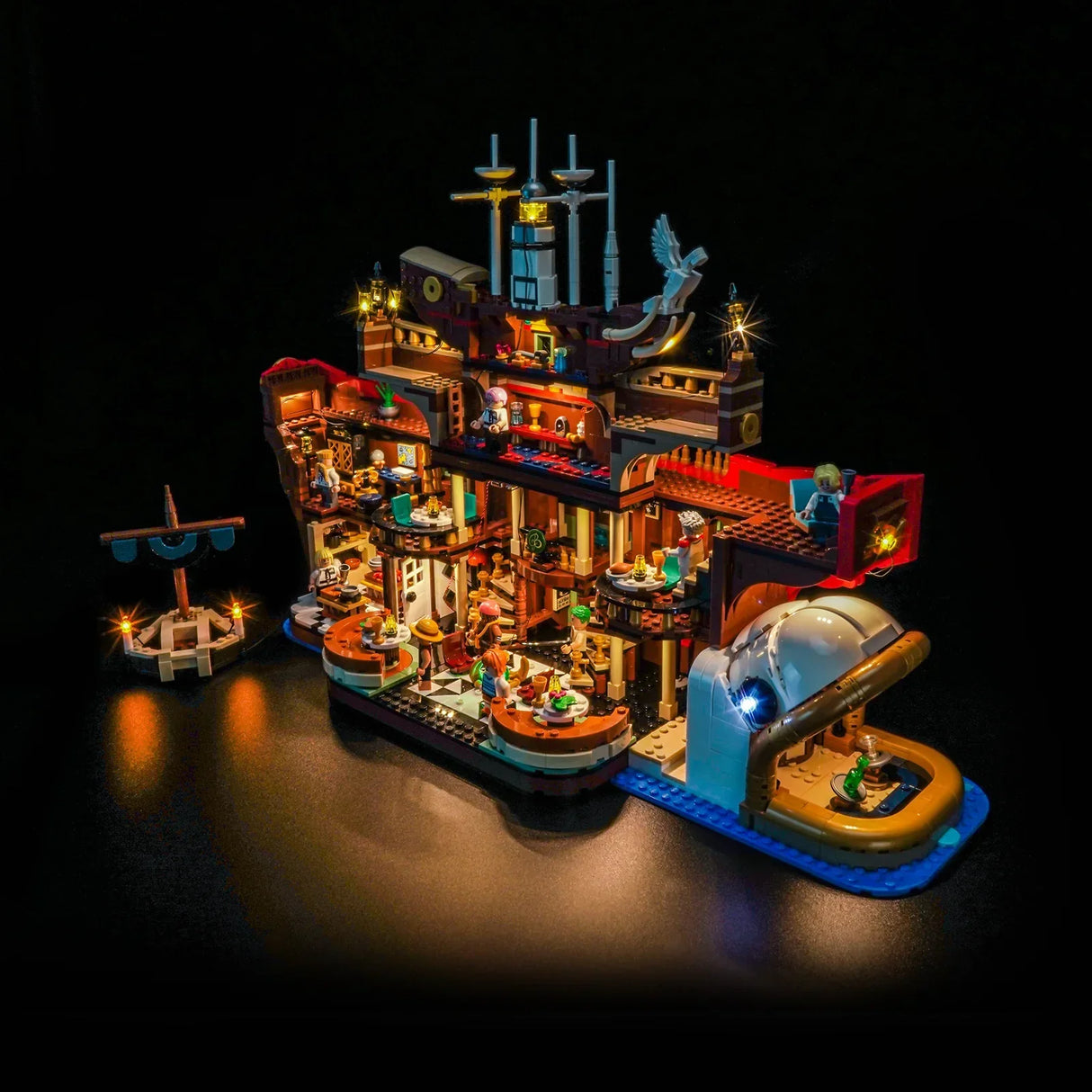 Kit d'éclairage LED pour LEGO One Piece : Baratié, le restaurant flottant (75640)