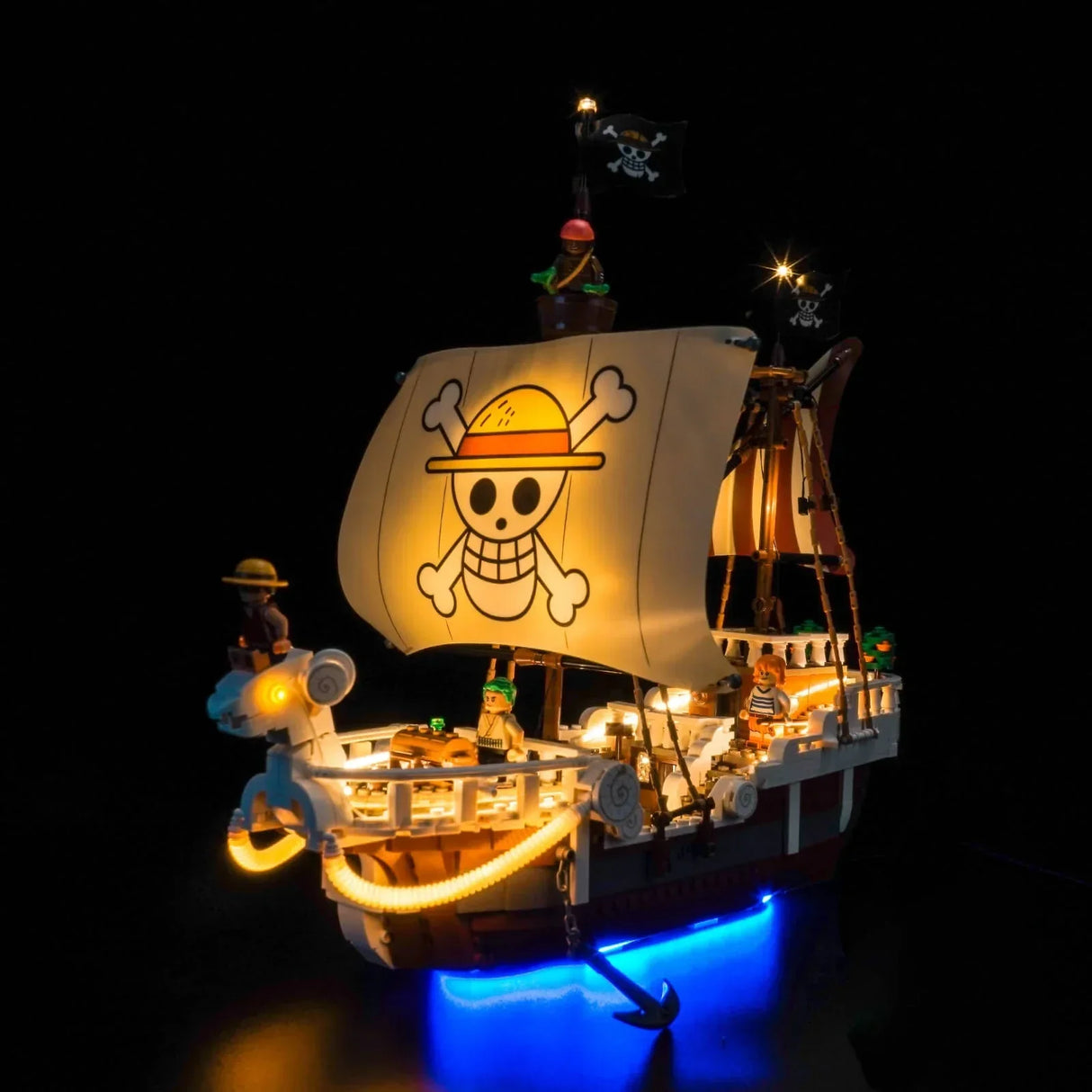 Ensemble de lumières LED pour LEGO One Piece : Le bateau pirate Flying Lamb (75639)