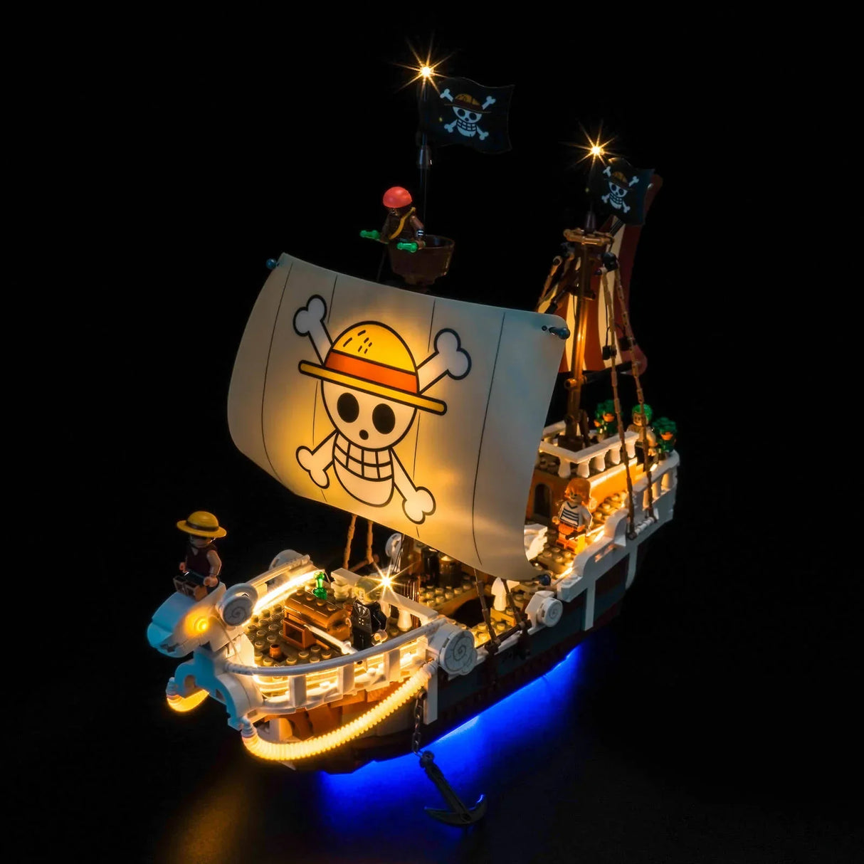 Ensemble de lumières LED pour LEGO One Piece : Le bateau pirate Flying Lamb (75639)