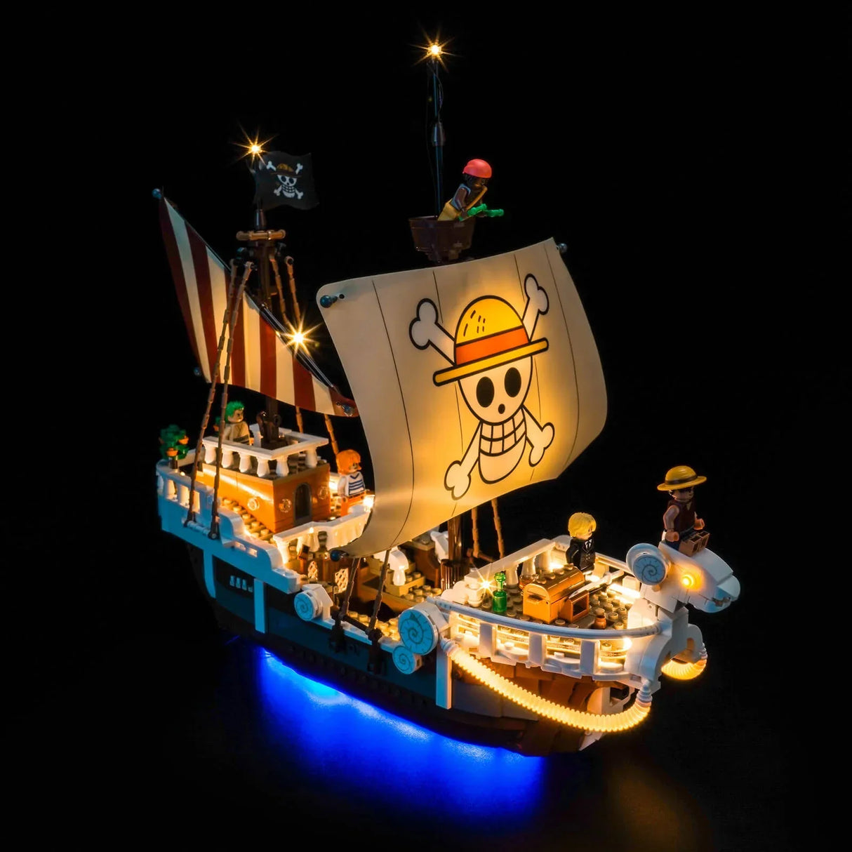 Ensemble de lumières LED pour LEGO One Piece : Le bateau pirate Flying Lamb (75639)