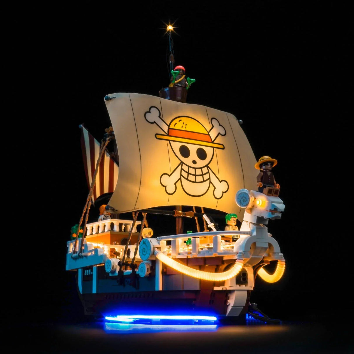 Ensemble de lumières LED pour LEGO One Piece : Le bateau pirate Flying Lamb (75639)