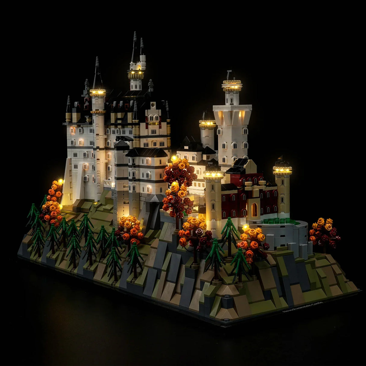 Ensemble d'éclairage LED pour le château de Neuschwanstein LEGO (21063) avec télécommande